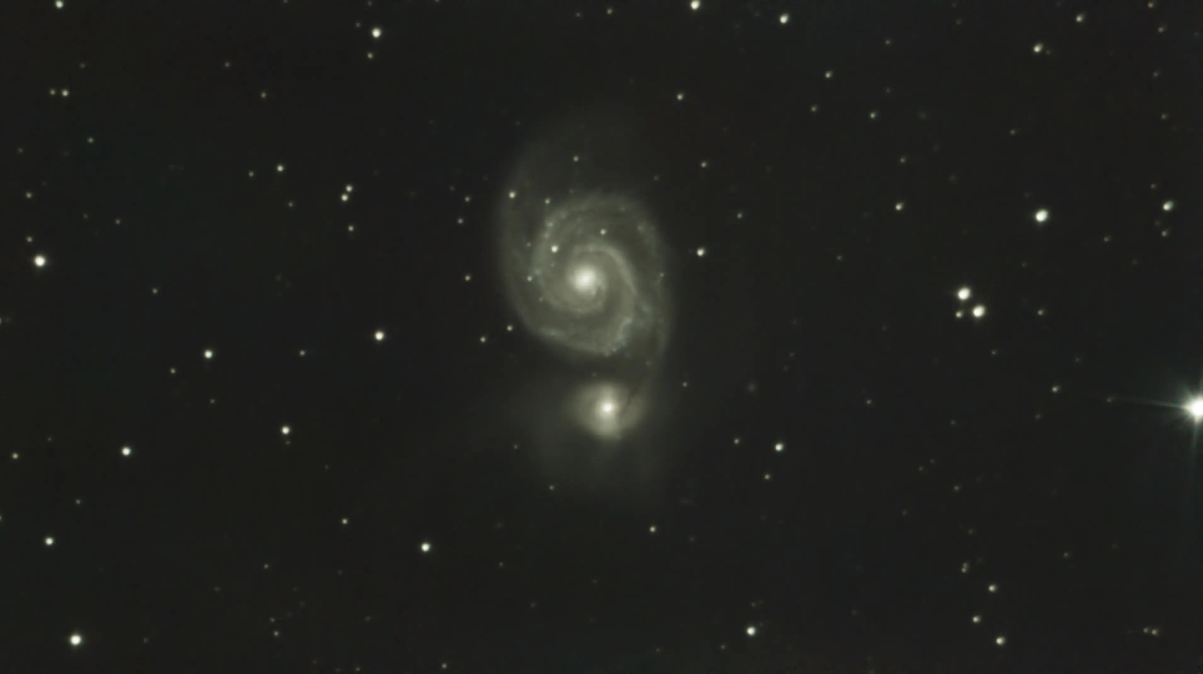 Whirlpool Galaxy - druhý pokus