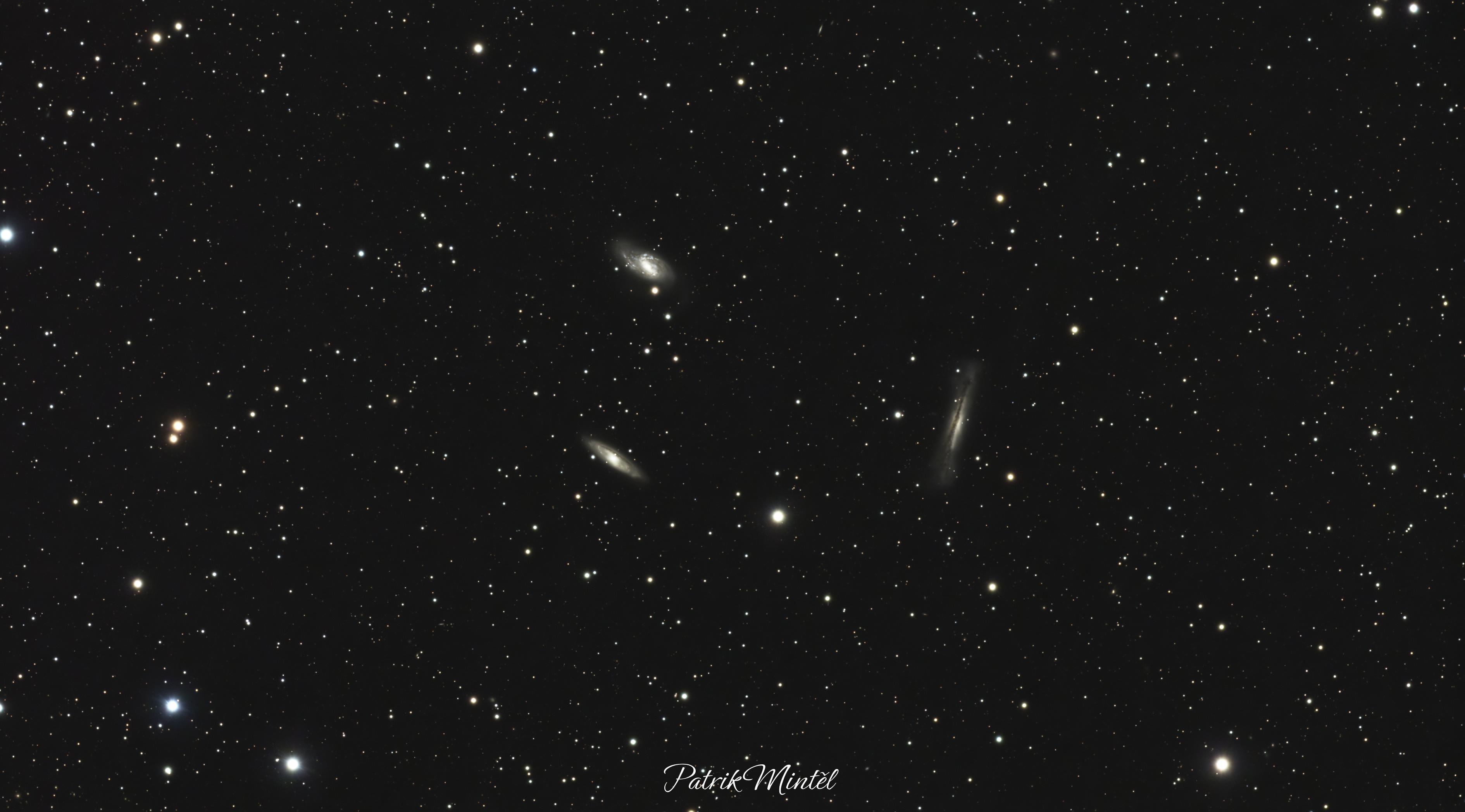 Trojice galaxií ve Lvu